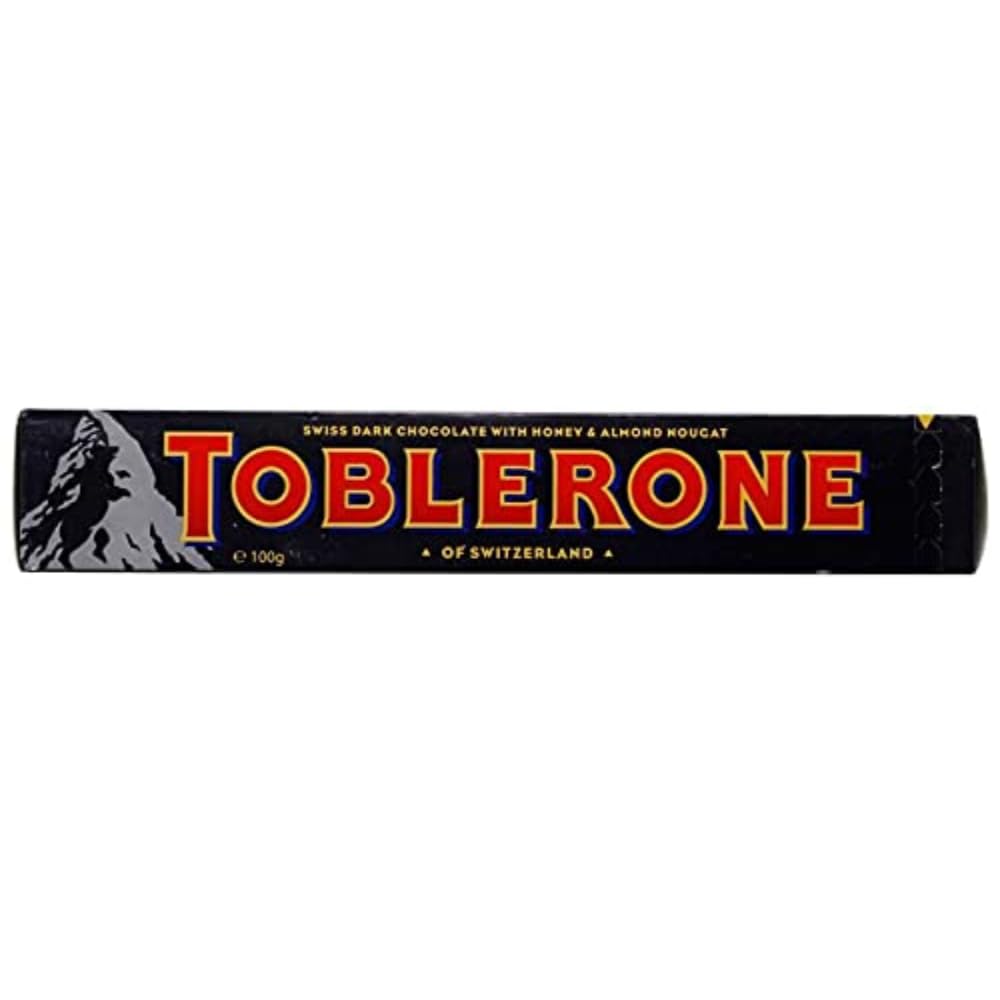 Toblerone Dark Chocolate with Honey & Almond Nougat 100g
