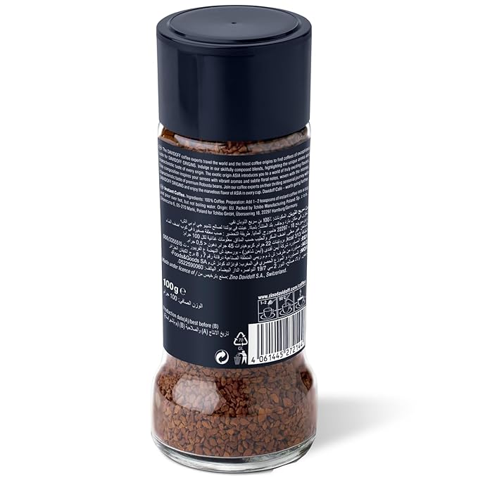 Davidoff | Origins Asia Flavour Instant Coffee Granule Glass Bottle 100 G