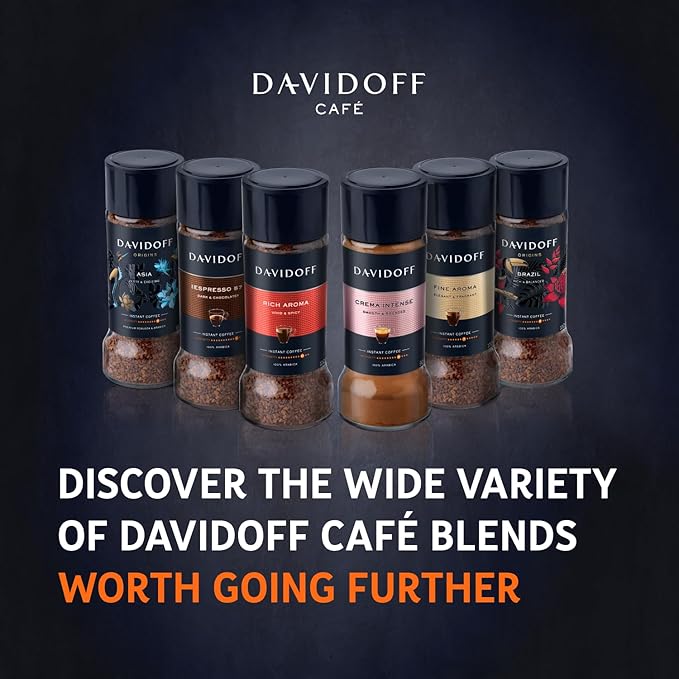Davidoff | Origins Brazil Flavour Instant Coffee 100 G, Granule, Glass Bottle..