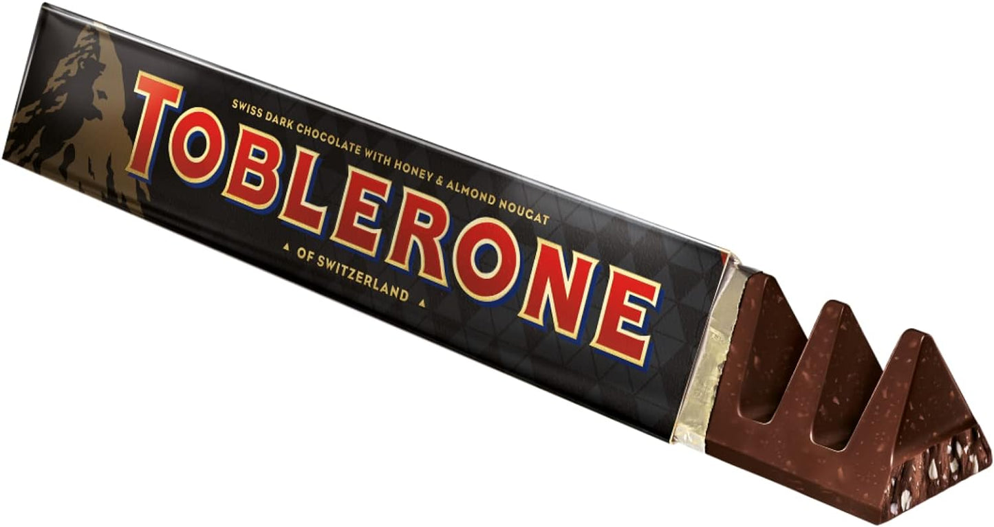 Toblerone Dark Chocolate with Honey & Almond Nougat 100g