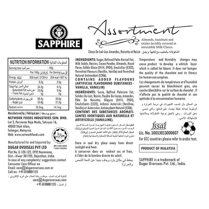 Chocolate Coated Nuts Assorted | Sapphire Assortments 200gm